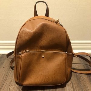 Leather back pack